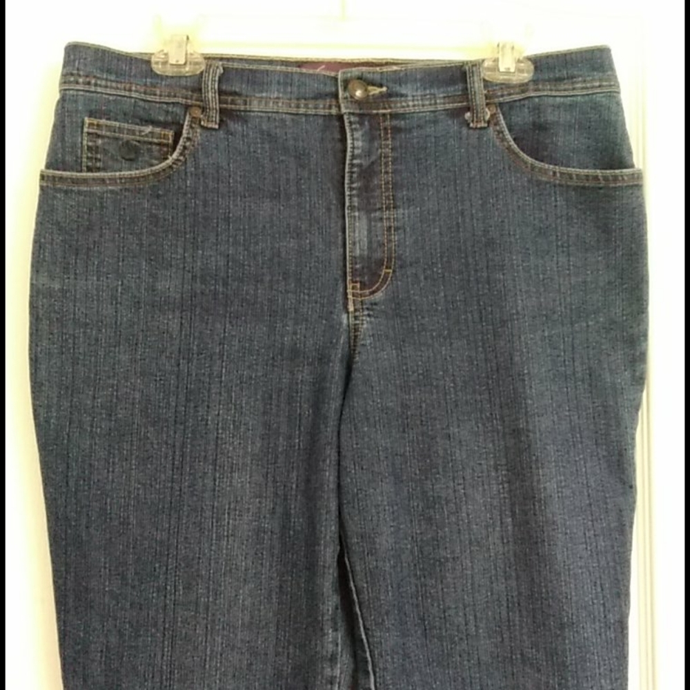 High Rise Blue Jeans size 14P by Gloria Vanderbilt